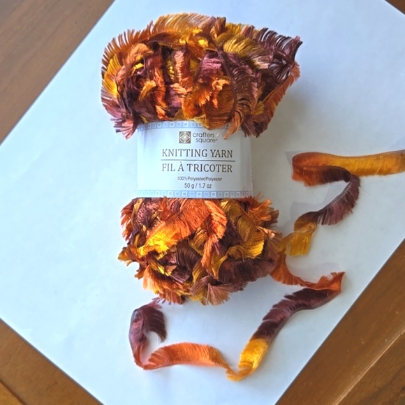 Crafters Square Eyelash Knitting Yarn lot of 10 skeins New - Picture 2 of 6